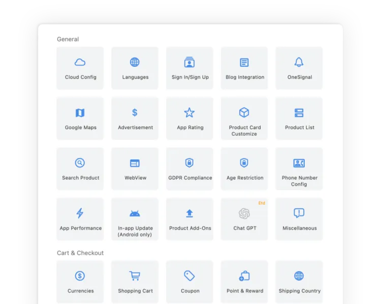 Powerful and easy feature config