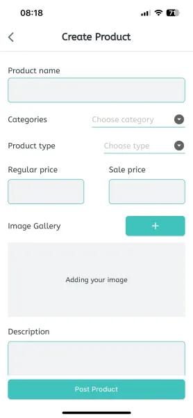 Vendor: Manage Product