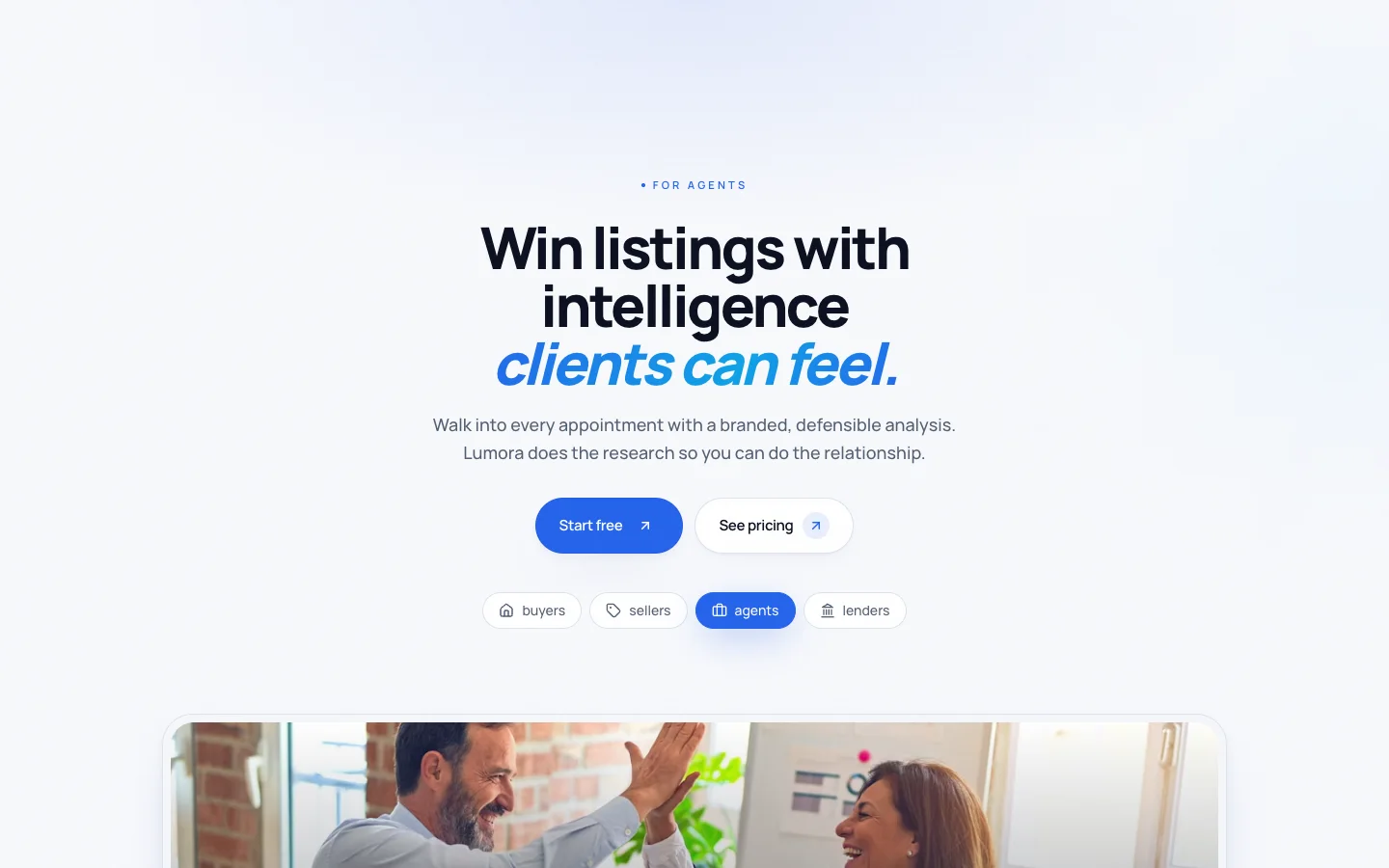 Lumora - AI Real Estate UI Source Code - For - Agents