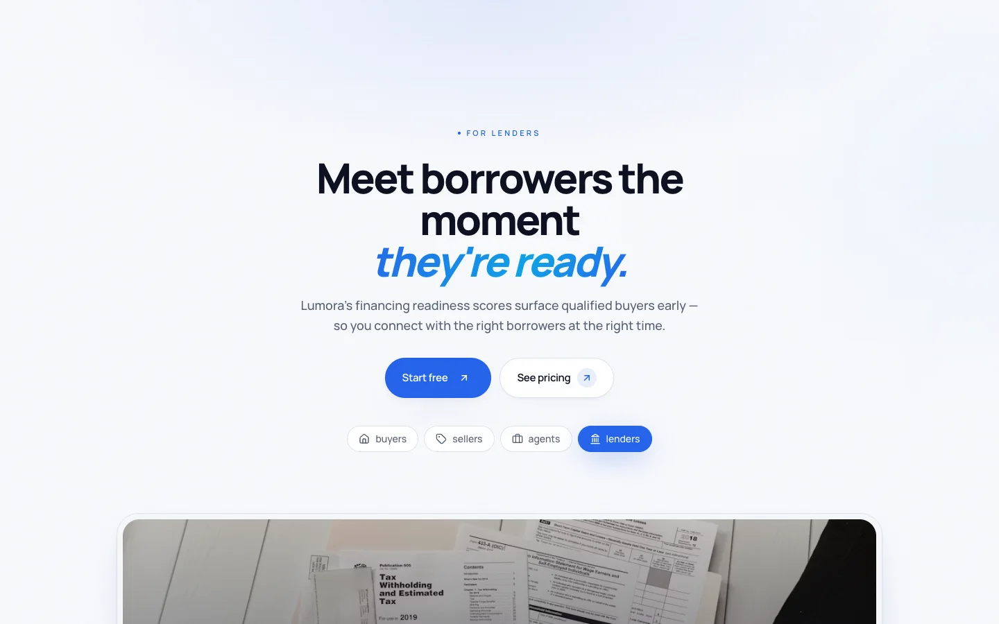 Lumora - AI Real Estate UI Source Code - For - Lenders