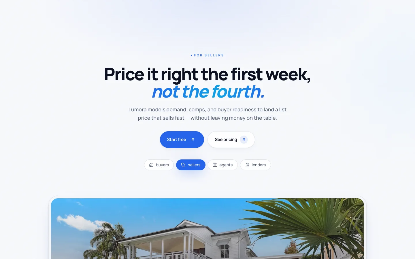 Lumora - AI Real Estate UI Source Code - For - Sellers