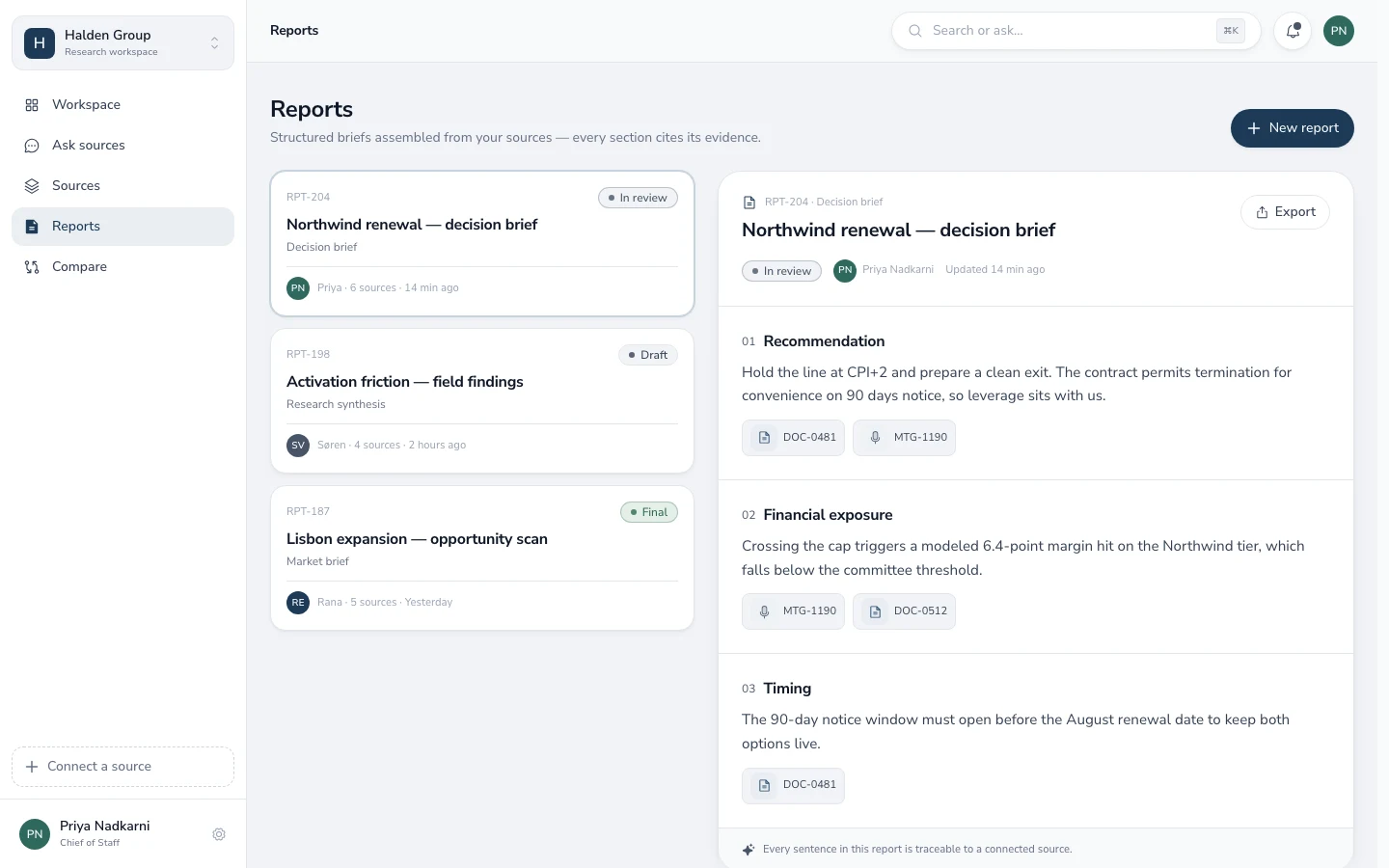 Marginalia - AI Knowledge Workspace Source Code - Research reports