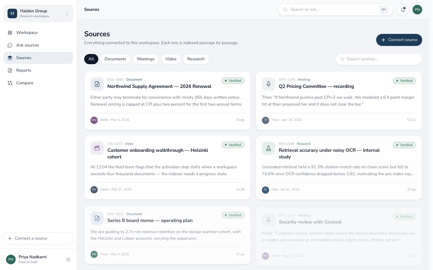 Marginalia - AI Knowledge Workspace Source Code - Connected sources