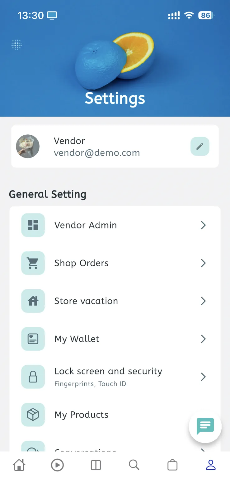 Fluxstore Multi Vendor - Flutter E-commerce Full App - Vendor profile