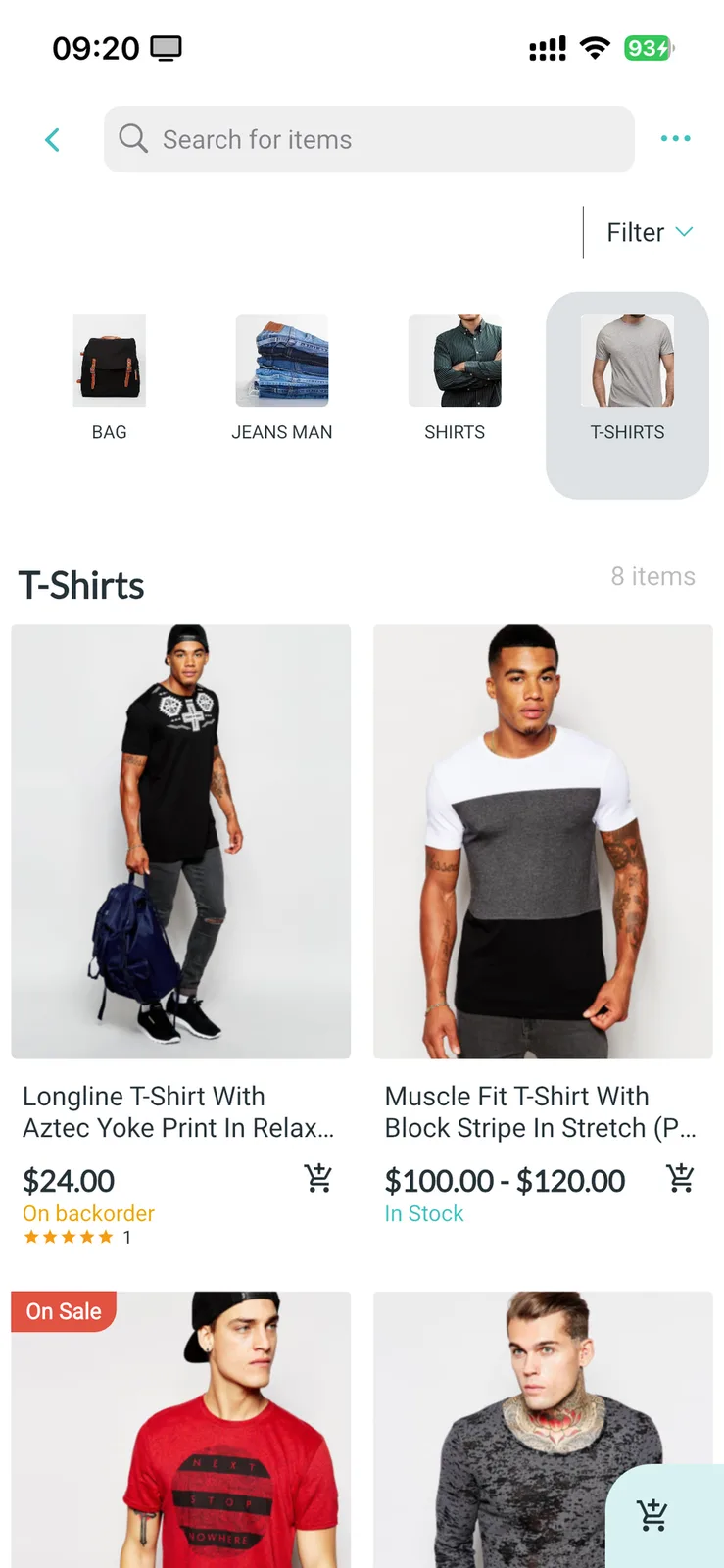 Fluxstore Pro - Flutter E-commerce Full App for Magento, Opencart, and Woocommerce - Category browsing